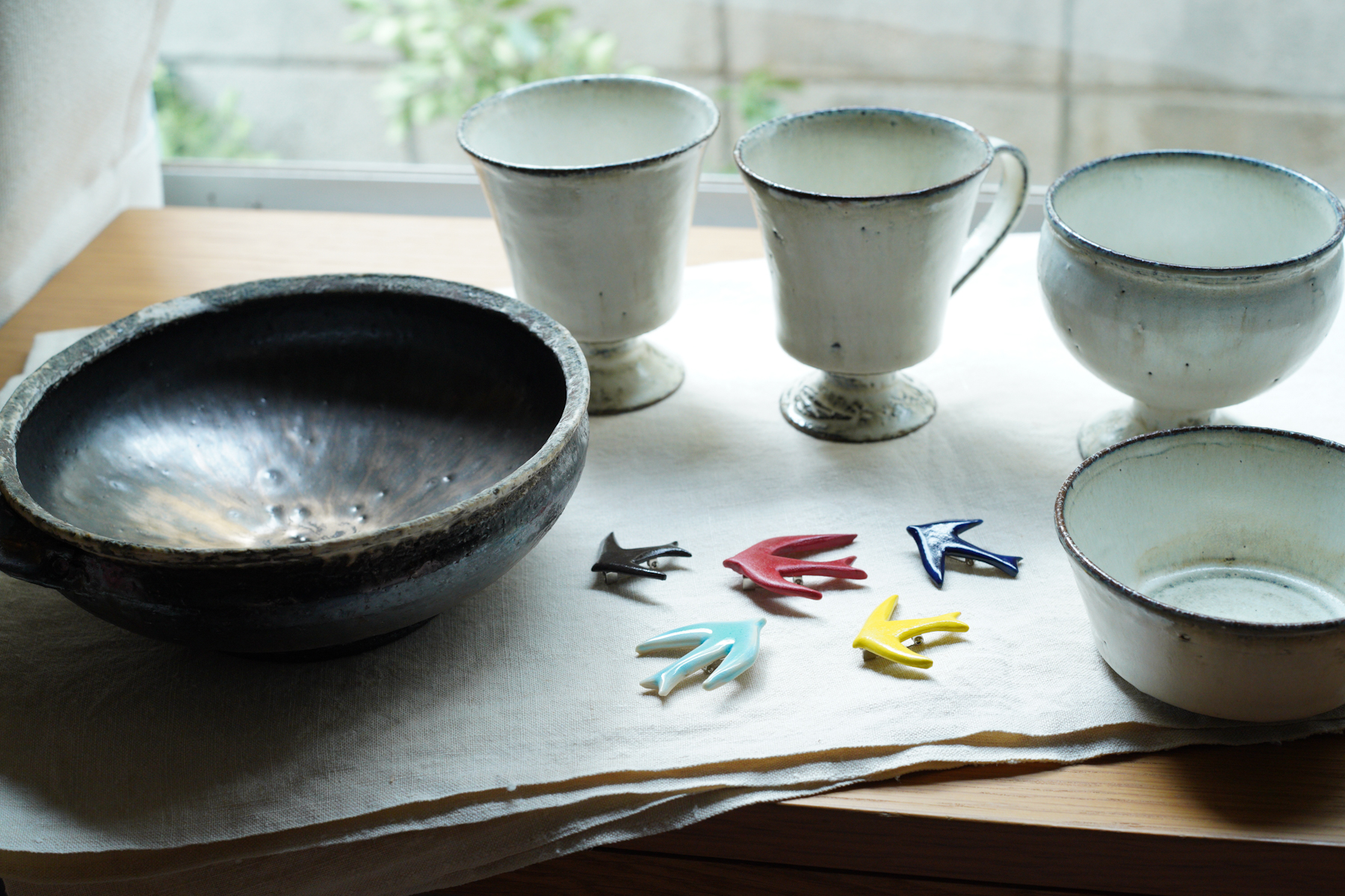 石川県で制作をされている、平井悠一さん/陶工房つばめの作品が入荷しています。