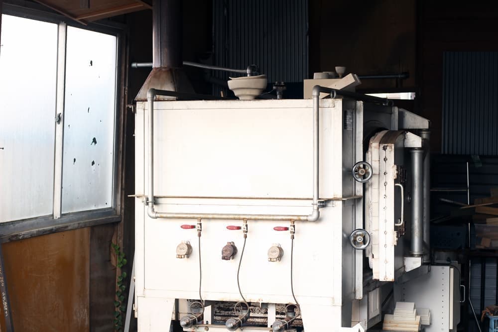 星野さんが使用しているガス窯