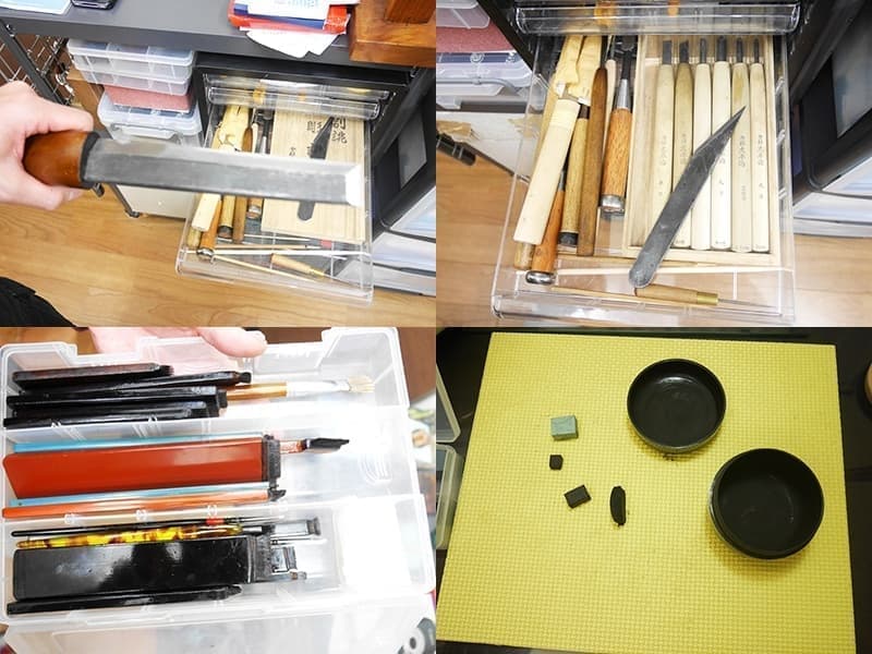 漆器制作に欠かせない道具たち