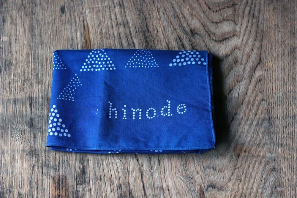 ものあいさんの、hinodeハンカチ